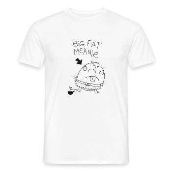 Grosse dicke gemeine Person. - Männer T-Shirt - Weiß - Vorne - AI Model Male 178 dark (178cm)