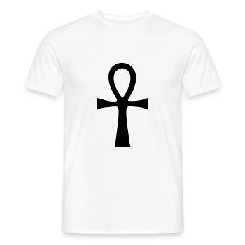 Ankh Egypte symbole - T-shirt homme - blanc - Devant - AI Model Male 178 dark (178cm)