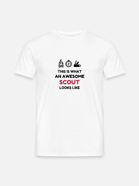 scout / scouting / scoutisme / guide - T-shirt homme - blanc