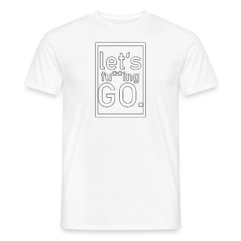 workout - Men's T-Shirt - white - Front - AI Model Male 178 dark (178cm)