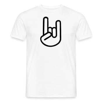 Musique rock rock rock Heavymetal Music - T-shirt homme - blanc - Devant - AI Model Male 178 dark (178cm)