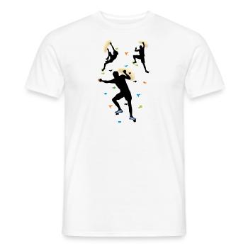 Bloc, Sports, Escalade, Athlètes - T-shirt homme - blanc - Devant - AI Model Male 178 dark (178cm)