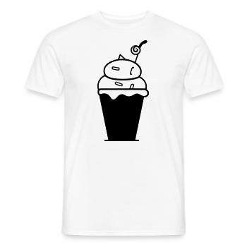 Ice Sundae - Men's T-Shirt - white - Front - AI Model Male 178 dark (178cm)