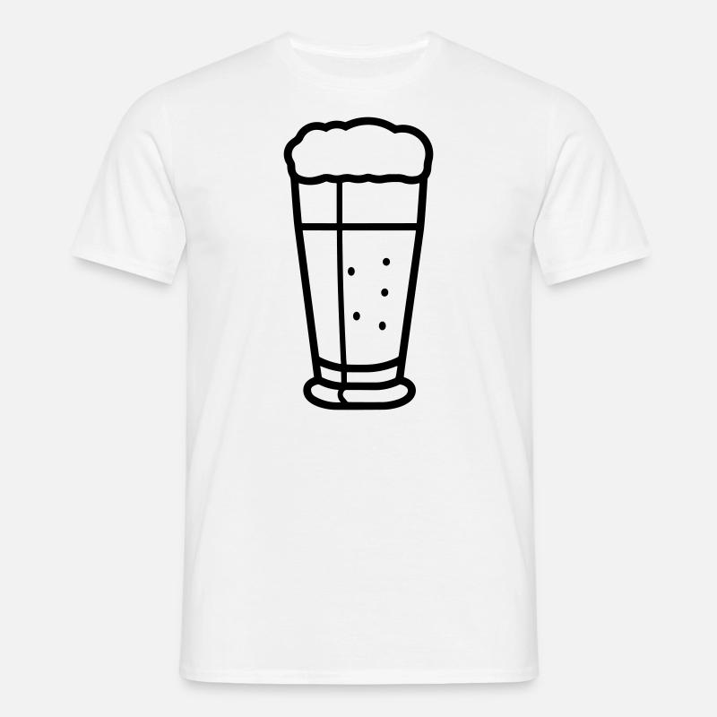 Bier - Männer T-Shirt - Weiß