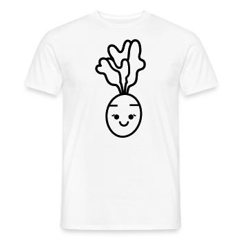 Carotte - T-shirt homme - blanc - Devant - AI Model Male 178 dark (178cm)
