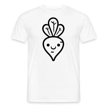 Carrot - Men's T-Shirt - white - Front - AI Model Male 178 dark (178cm)