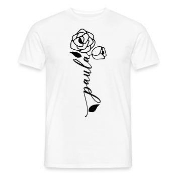 Paula Name Vorname Namensblume - Männer T-Shirt - Weiß - Vorne - AI Model Male 178 dark (178cm)