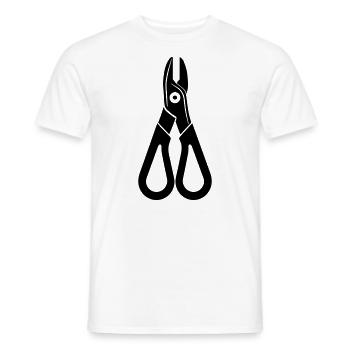Outil Pince - T-shirt homme - blanc - Devant - AI Model Male 178 dark (178cm)