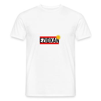 ezidxan - Männer T-Shirt - Weiß - Vorne - AI Model Male 178 dark (178cm)