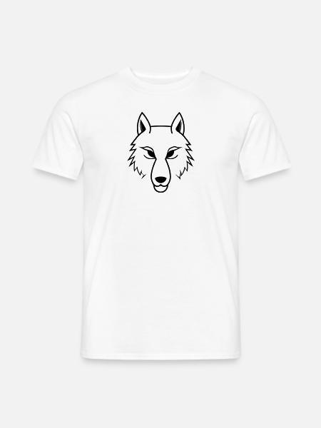 Loup - T-shirt homme - blanc
