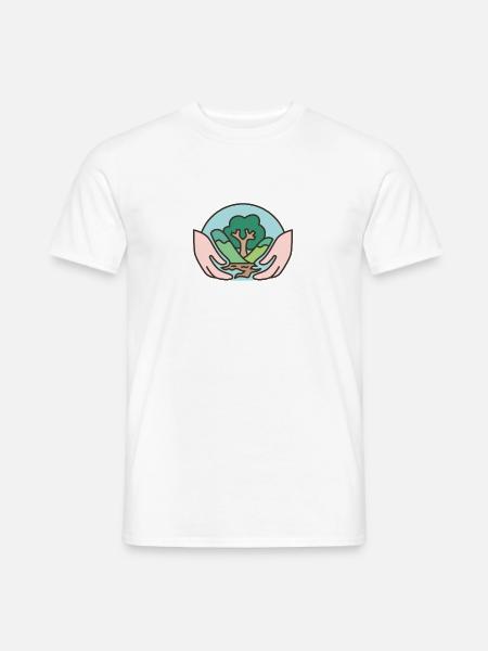 nature planet plant naturschutz umwelt - Männer T-Shirt - Weiß