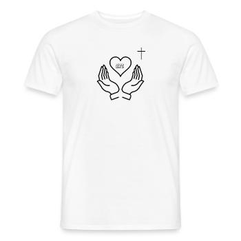 göttliche Liebe - Männer T-Shirt - Weiß - Vorne - AI Model Male 178 dark (178cm)