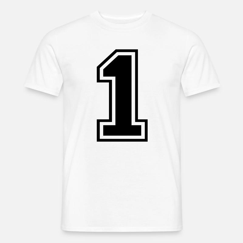 1 - Männer T-Shirt - Weiß