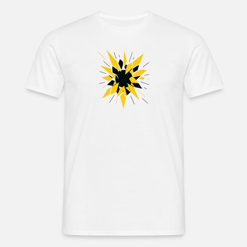 Radioactive Fragmentation – Physics Design - Men's T-Shirt - white