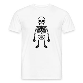 Bande dessinée squelette - T-shirt homme - blanc - Devant - AI Model Male 178 dark (178cm)