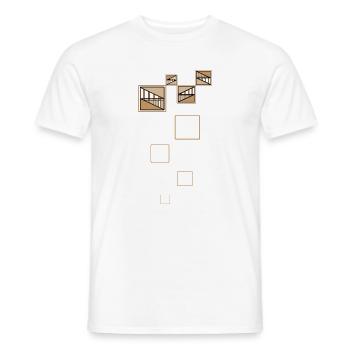 Golden Shapes - Männer T-Shirt - Weiß - Vorne - AI Model Male 178 dark (178cm)