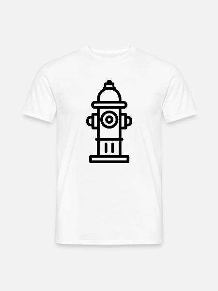 Hydrant - Männer T-Shirt - Weiß