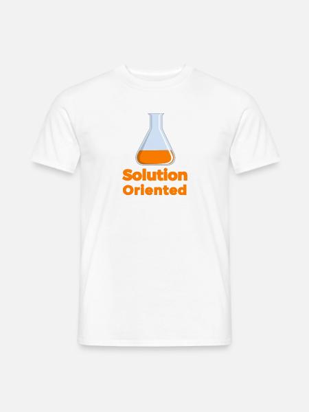 Lösungsorientierter Wissenschaftsbecher - Männer T-Shirt - Weiß