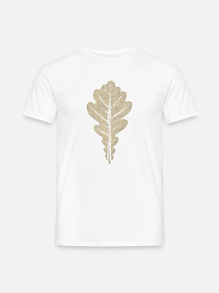 Eichenblatt - Männer T-Shirt - Weiß