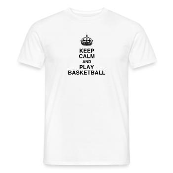 Basketball - Basket ball - Basket-ball - Baskette - Men's T-Shirt - white - Front - AI Model Male 178 dark (178cm)