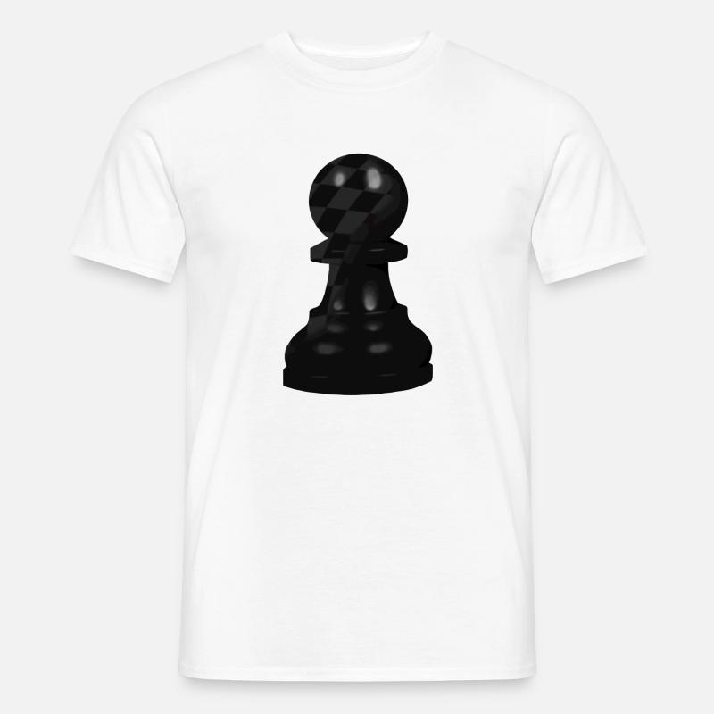 Schach Bauer - Männer T-Shirt - Weiß