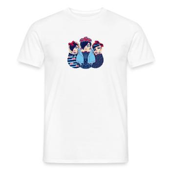 Trio Matryoshka: Marina Rosa Jayne - T-shirt homme - blanc - Devant - AI Model Male 178 dark (178cm)