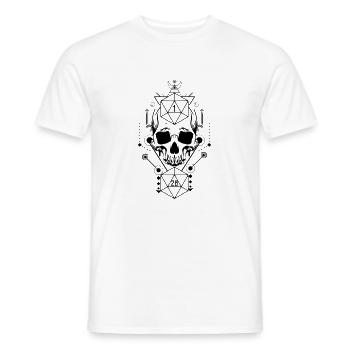Pen and paper live by by the dice - T-shirt homme - blanc - Devant - AI Model Male 178 dark (178cm)