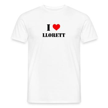 J’adore Llorett - T-shirt homme - blanc - Devant - AI Model Male 178 dark (178cm)