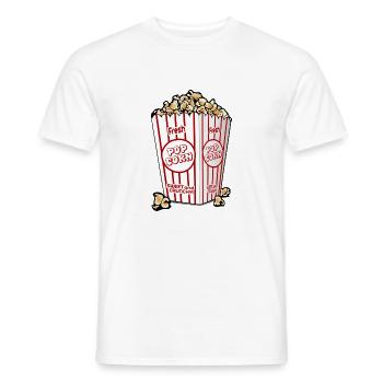 Popcorn - Männer T-Shirt - Weiß - Vorne - AI Model Male 178 dark (178cm)