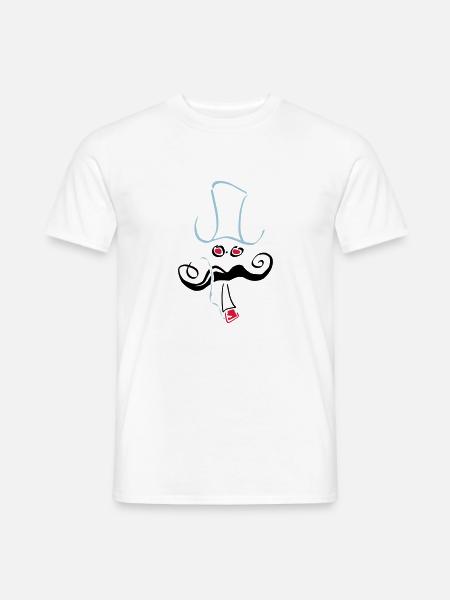 hipster_13.ai - Männer T-Shirt - Weiß