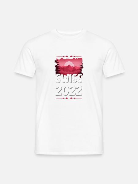 Swiss 2022 - Männer T-Shirt - Weiß