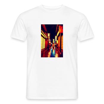Straße 1 - Männer T-Shirt - Weiß - Vorne - AI Model Male 178 dark (178cm)