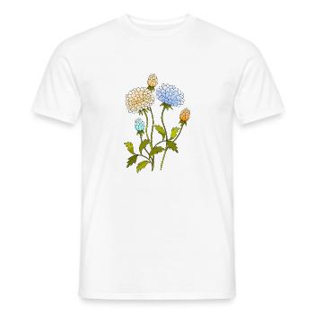 Fleur - T-shirt homme - blanc - Devant - AI Model Male 178 dark (178cm)