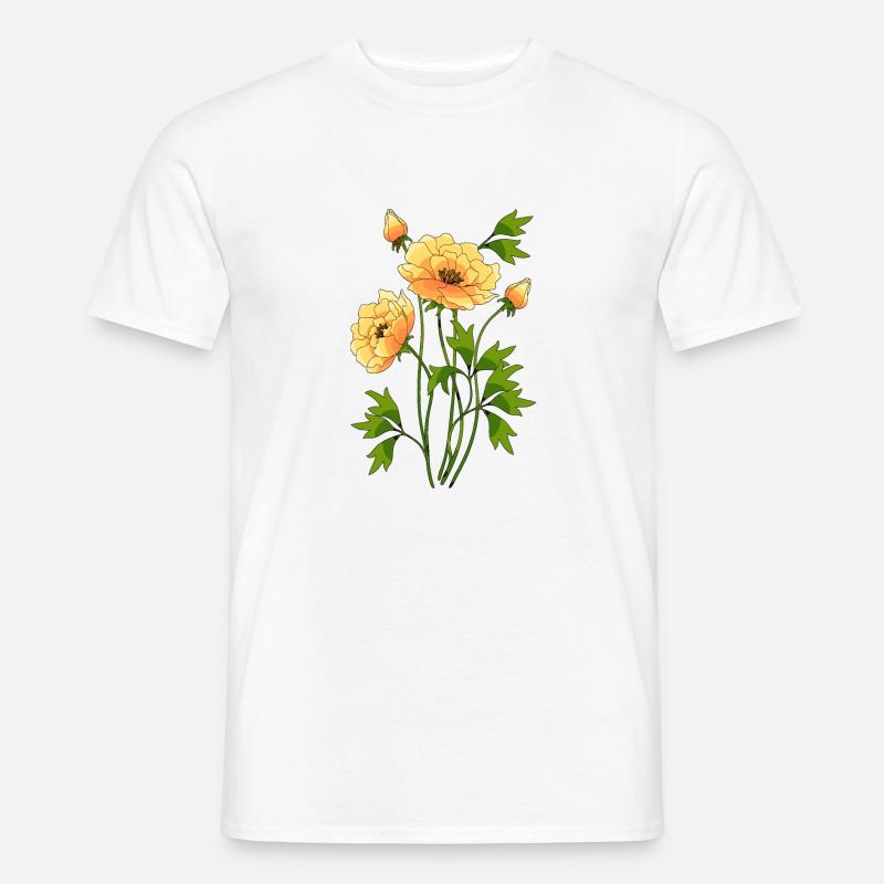 Blumen - Männer T-Shirt - Weiß