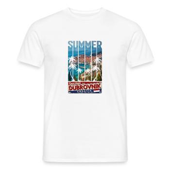 Croatie Croatie Voyage d’été Croatie Dubrovnik - T-shirt homme - blanc - Devant - AI Model Male 178 dark (178cm)