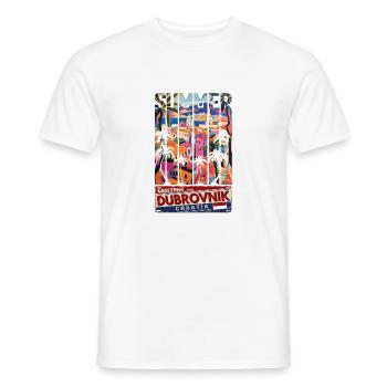 Croatie Croatie Voyage d’été Croatie Dubrovnik - T-shirt homme - blanc - Devant - AI Model Male 178 dark (178cm)
