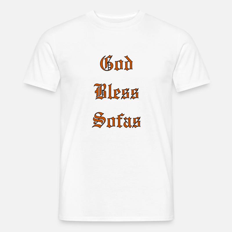 GodBlessSofas - T-shirt homme - blanc