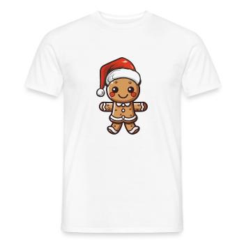 lebkuchenmann - Männer T-Shirt - Weiß - Vorne - AI Model Male 178 dark (178cm)
