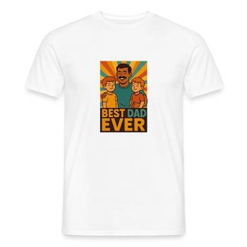 Geschenkidee zum Vatertag - Männer T-Shirt - Weiß - Vorne - AI Model Male 178 dark (178cm)