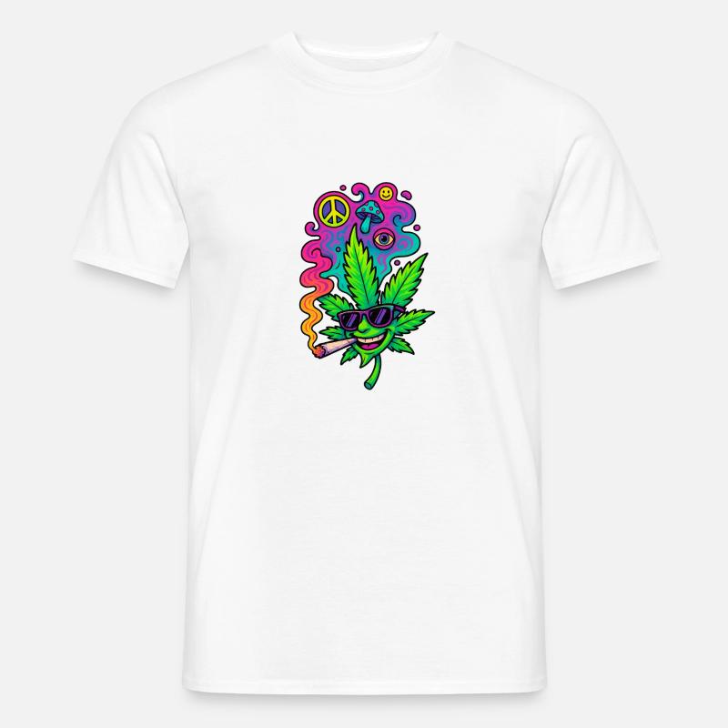 GreenGlow - Männer T-Shirt - Weiß