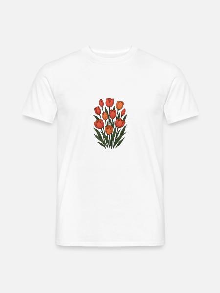 Tulips - Men's T-Shirt - white