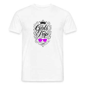 Girls Trip Holiday Travel Girls - Men's T-Shirt - white - Front - AI Model Male 178 dark (178cm)