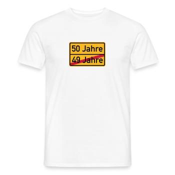 50. Geburtstag - Männer T-Shirt - Weiß - Vorne - AI Model Male 178 dark (178cm)