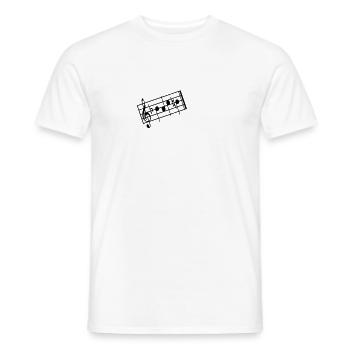 bach - Männer T-Shirt - Weiß - Vorne - AI Model Male 178 dark (178cm)