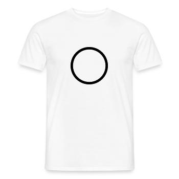 Circle - Men's T-Shirt - white - Front - AI Model Male 178 dark (178cm)