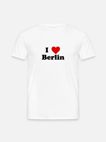 Berlin liebhaber - Männer T-Shirt - Weiß
