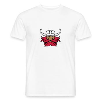 wickinger_3c - Männer T-Shirt - Weiß - Vorne - AI Model Male 178 dark (178cm)