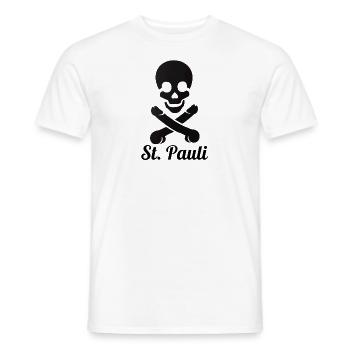 St Pauli Pimmelpirat - T-shirt homme - blanc - Devant - AI Model Male 178 dark (178cm)