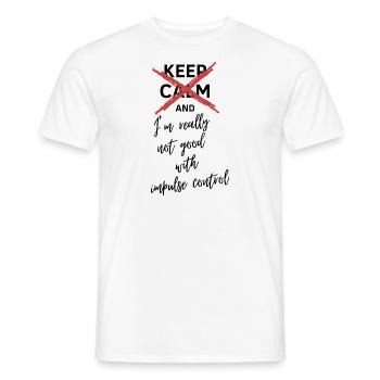Académie des vampires Restez calme - T-shirt homme - blanc - Devant - AI Model Male 178 dark (178cm)