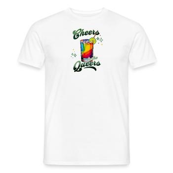 Cheers to the Queers - Männer T-Shirt - Weiß - Vorne - AI Model Male 178 dark (178cm)